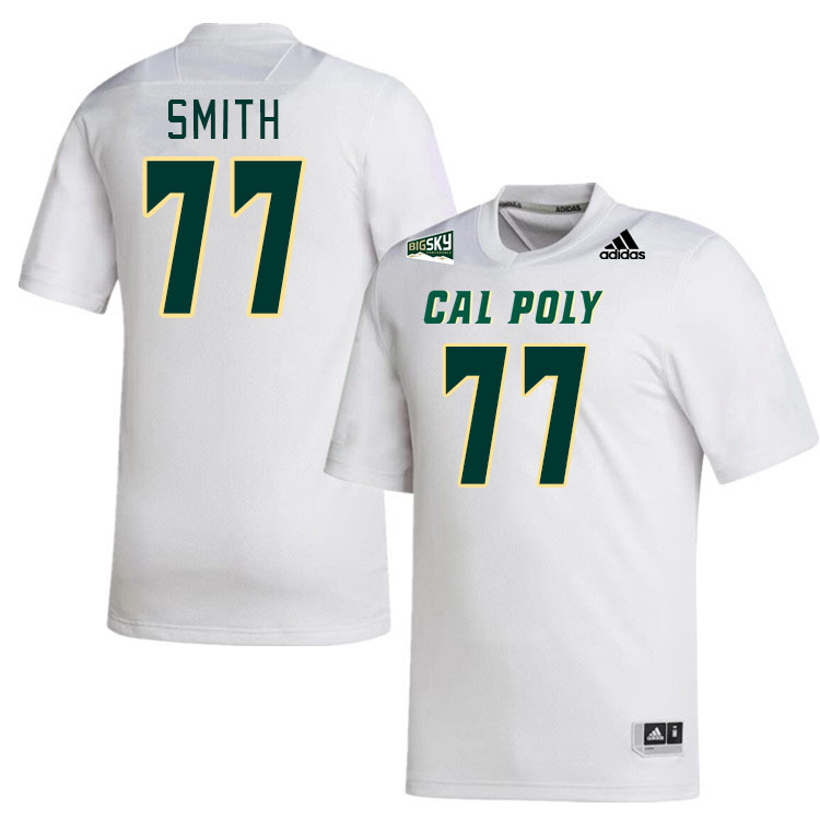Men-Youth #77 Jayden Smith Zedakiah Centers Cal Poly Mustangs 2023 College Football Jerseys Stitched